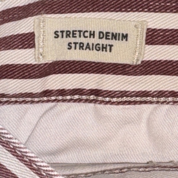 EUC Madewell Stretch Denim Straight Mini Skirt in Luca Stripe Size 23 - Picture 5 of 9